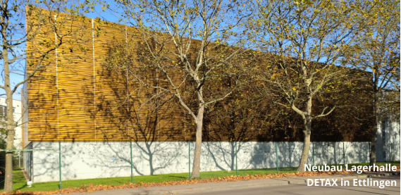 Neubau Lagerhalle  DETAX in Ettlingen